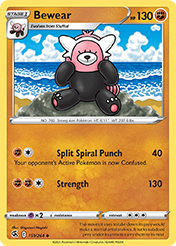 Bewear Fusion Strike Pokemon Card
