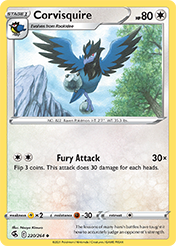 Corvisquire Fusion Strike Pokemon Card