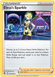 Elesa's Sparkle Fusion Strike Pokemon Card
