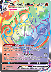 Chandelure VMAX Fusion Strike Pokemon Card