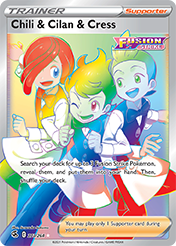 Chili & Cilan & Cress Fusion Strike Pokemon Card