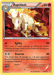 Rapidash Generations Card List