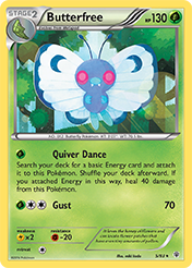 Butterfree Generations Card List