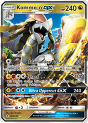 Kommo-o-GX Guardians Rising Pokemon Card