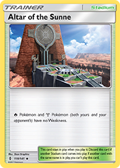 Altar of the Sunne Guardians Rising Pokemon Card