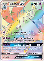 Toxapex-GX Guardians Rising Pokemon Card