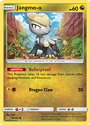 Jangmo-o Guardians Rising Pokemon Card