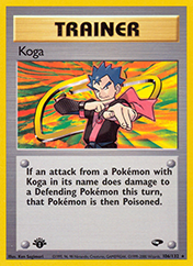 Koga Gym Challenge Pokemon Card