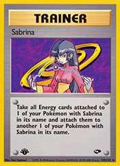 Sabrina Gym Challenge Pokemon Card