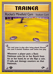 Rocket's Minefield Gym Gym Challenge Pokemon Card