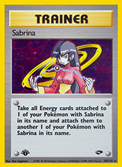 Sabrina Gym Challenge Pokemon Card