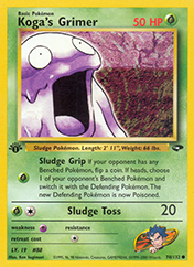 Koga's Grimer Gym Challenge Pokemon Card
