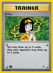 Erika Gym Heroes Pokemon Card