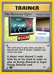No Removal Gym Gym Heroes Pokemon Card