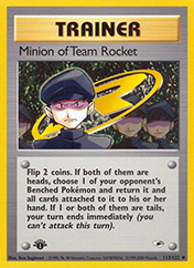 Minion of Team Rocket Gym Heroes Pokemon Card
