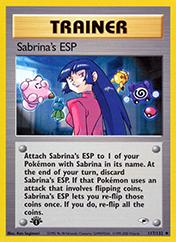 Sabrina's ESP Gym Heroes Pokemon Card