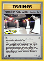 Vermilion City Gym Gym Heroes Pokemon Card