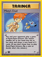 Misty's Duel Gym Heroes Pokemon Card