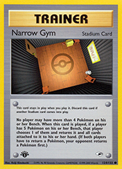 Narrow Gym Gym Heroes Pokemon Card
