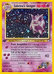 Sabrina's Gengar Gym Heroes Card List