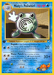 Misty's Poliwhirl Gym Heroes Pokemon Card