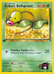 Erika's Bellsprout Gym Heroes Pokemon Card