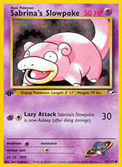 Sabrina's Slowpoke Gym Heroes Pokemon Card