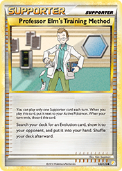 Professor Elm's Training Method HeartGold & SoulSilver Pokemon Card