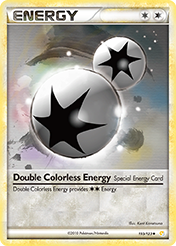 Double Colorless Energy HeartGold & SoulSilver Pokemon Card