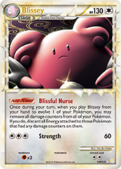 Blissey HeartGold & SoulSilver Pokemon Card