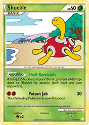 Shuckle HeartGold & SoulSilver Card List