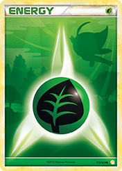 Grass Energy HeartGold & SoulSilver Pokemon Card