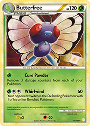 Butterfree HeartGold & SoulSilver Card List