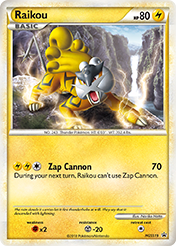 Raikou HGSS Black Star Promos Card List