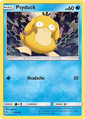 Psyduck Hidden Fates Pokemon Card