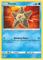 Staryu Hidden Fates Card List