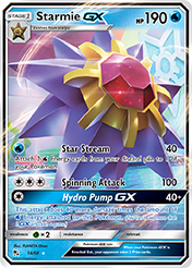 Starmie-GX Hidden Fates Pokemon Card