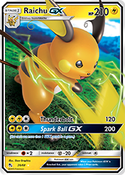 Raichu-GX Hidden Fates Card List