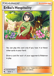 Erika's Hospitality Hidden Fates Pokemon Card
