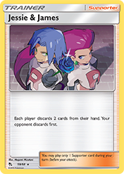 Jessie & James Hidden Fates Pokemon Card