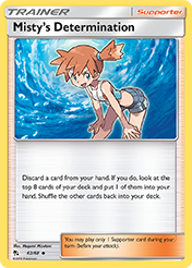 Misty's Determination Hidden Fates Pokemon Card