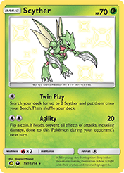 Scyther Hidden Fates Pokemon Card