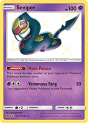 Seviper Hidden Fates Pokemon Card