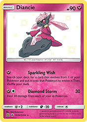 Diancie Hidden Fates Pokemon Card