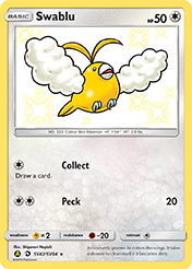 Swablu Hidden Fates Pokemon Card