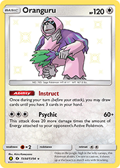 Oranguru Hidden Fates Pokemon Card
