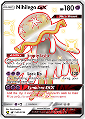 Nihilego-GX Hidden Fates Pokemon Card