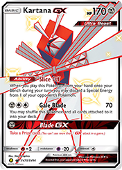Kartana-GX Hidden Fates Pokemon Card