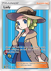 Lady Hidden Fates Pokemon Card