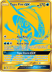 Tapu Fini-GX Hidden Fates Pokemon Card